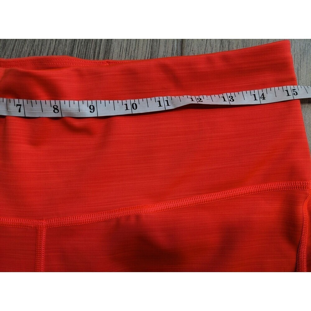 Athleta Ultimate 5” Short RADIANT RED Orange Bright SIZE XL Biker Shorts Gym N8 - Picture 8 of 9